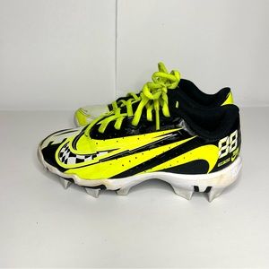Nike softball cleats neon yellow girls size 13.5
